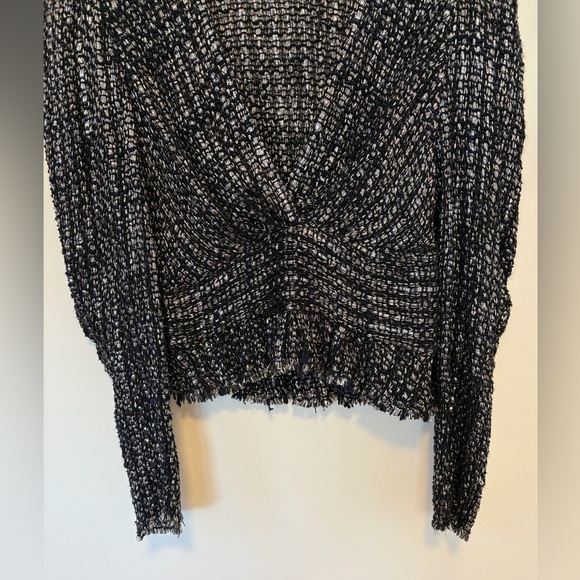 IRO PARIS Guarda Cropped Metallic Bouclé Top, 
Size : small Waist - Picture 10 of 16